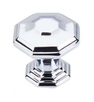 Top Knobs TK348PC Chareau 1 1/2" Zinc Alloy Geometric Shaped Chalet Cabinet Knob in Polished Chrome