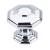 Top Knobs TK348PC Chareau 1 1/2" Zinc Alloy Geometric Shaped Chalet Cabinet Knob in Polished Chrome