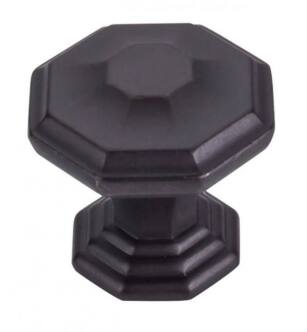 Top Knobs TK348SAB Chareau 1 1/2" Zinc Alloy Geometric Shaped Chalet Cabinet Knob in Sable