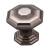 Top Knobs TK348AG Chareau 1 1/2" Zinc Alloy Geometric Shaped Chalet Cabinet Knob in Ash Gray