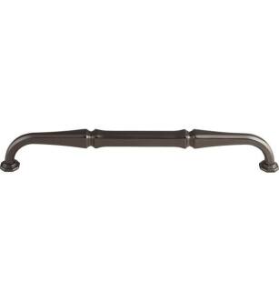 Top Knobs TK346AG Chareau 12" Center to Center Zinc Alloy Chalet Appliance Cabinet Pull in Ash Gray