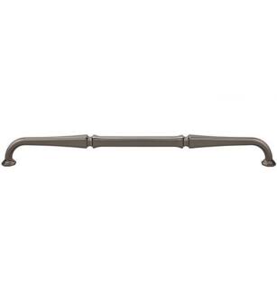 Top Knobs TK345AG Chareau 12" Center to Center Zinc Alloy Chalet Cabinet Pullcloned in Ash Gray