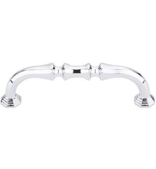 Top Knobs TK341PC Chareau 3 3/4" Center to Center Zinc Alloy Chalet Cabinet Pull in Polished Chrome