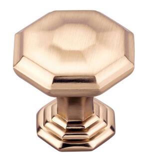 Top Knobs TK340HB Chareau 1 1/8" Zinc Alloy Geometric Shaped Chalet Cabinet Knob in Honey Bronze