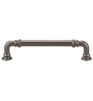 Top Knobs TK323AG Chareau 5" Center to Center Zinc Alloy Reeded Cabinet Pull in Ash Gray