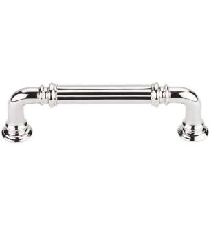 Top Knobs TK322PN Chareau 3 3/4" Center to Center Zinc Alloy Reeded Cabinet Pull in Polished Nickel