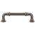 Top Knobs TK322AG Chareau 3 3/4" Center to Center Zinc Alloy Reeded Cabinet Pull in Ash Gray