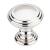 Top Knobs TK321PN Chareau 1 1/2" Zinc Alloy Mushroom Shaped Reeded Cabinet Knob in Polished Nickel