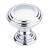 Top Knobs TK321PC Chareau 1 1/2" Zinc Alloy Mushroom Shaped Reeded Cabinet Knob in Polished Chrome