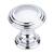 Top Knobs TK320PC Chareau 1 1/4" Zinc Alloy Mushroom Shaped Reeded Cabinet Knob in Polished Chrome