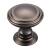 Top Knobs TK320AG Chareau 1 1/4" Zinc Alloy Mushroom Shaped Reeded Cabinet Knob in Ash Gray