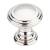 Top Knobs TK320PN Chareau 1 1/4" Zinc Alloy Mushroom Shaped Reeded Cabinet Knob in Polished Nickel