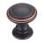 Top Knobs TK320UM Chareau 1 1/4" Zinc Alloy Mushroom Shaped Reeded Cabinet Knob in Umbrio