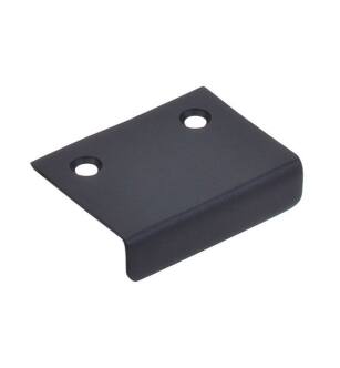 Top Knobs TK102BLK Additions 1 1/4" Center to Center Steel Tab Pull in Flat Black