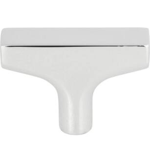 Top Knobs TK1010PC Grace 1 7/8" Zinc Alloy T-Handle Shaped Riverside Cabinet Knob in Polished Chrome