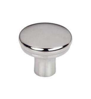 Top Knobs TK3050PC Ellis 1 1/4" Zinc Alloy Round/Mushroom Shape Julian Cabinet Knob in Polished Chrome