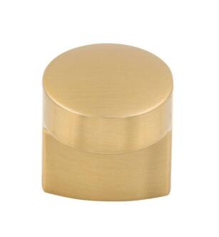 Top Knobs TK3040HB Ellis 1 1/8" Zinc Alloy Finger Shape Hartridge Cabinet Knob in Honey Bronze