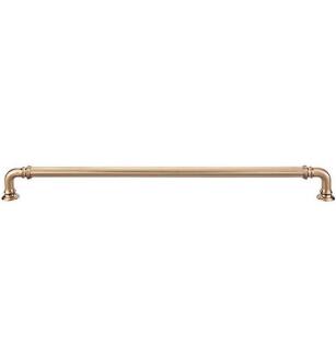 Top Knobs TK326HB Chareau 12" Center to Center Zinc Alloy Reeded Cabinet Pull in Honey Bronze