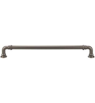 Top Knobs TK325AG Chareau 9" Center to Center Zinc Alloy Reeded Cabinet Pull in Ash Gray