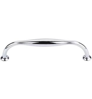 Top Knobs TK384PC Chareau 5 1/8" Center to Center Zinc Alloy Shrewsbury D-Shaped Cabinet Pull in Polished Chrome