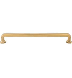 Top Knobs TK292HB Chareau 12" Center to Center Zinc Alloy Emerald Appliance Cabinet Pull in Honey Bronze