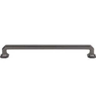 Top Knobs TK290AG Chareau 9" Center to Center Zinc Alloy Emerald Cabinet Pull in Ash Gray