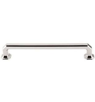 Top Knobs TK289PN Chareau 7" Center to Center Zinc Alloy Emerald Cabinet Pull in Polished Nickel