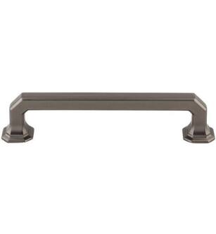 Top Knobs TK288AG Chareau 5" Center to Center Zinc Alloy Emerald Cabinet Pull in Ash Gray