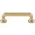 Top Knobs TK287HB Chareau 3 3/4" Center to Center Zinc Alloy Emerald Cabinet Pull in Honey Bronze