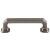 Top Knobs TK287AG Chareau 3 3/4" Center to Center Zinc Alloy Emerald Cabinet Pull in Ash Gray