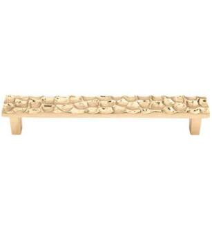 Top Knobs TK306BR Cobblestone 6 3/8" Center to Center Brass Cabinet Pull in Brass