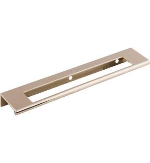 Top Knobs TK522PN Mercer 6" Center to Center Zinc Alloy Europa Cut Out Tab Cabinet Pull in Polished Nickel