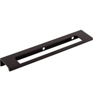 Top Knobs TK522BLK Mercer 6" Center to Center Zinc Alloy Europa Cut Out Tab Cabinet Pull in Flat Black