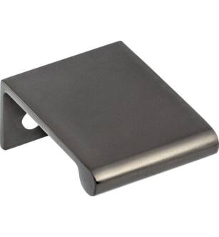 Top Knobs TK500AG Mercer 5/8" Center to Center Zinc Alloy Europa Tab Cabinet Pull in Ash Gray