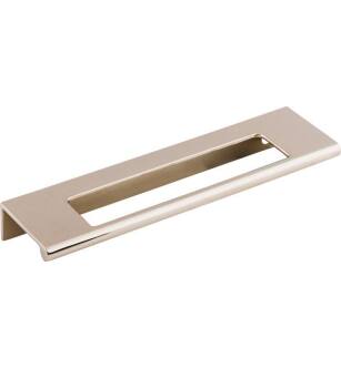 Top Knobs TK521PN Mercer 5" Center to Center Zinc Alloy Europa Cut Out Tab Cabinet Pull in Polished Nickel