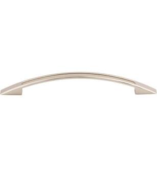 Top Knobs TK620PN Mercer 6 3/8" Center to Center Zinc Alloy Tango Cut Out Cabinet Pull in Polished Nickel