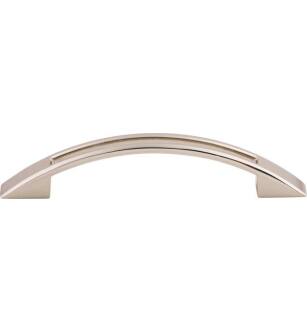 Top Knobs TK618PN Mercer 3 3/4" Center to Center Zinc Alloy Tango Cut Out Cabinet Pull in Polished Nickel