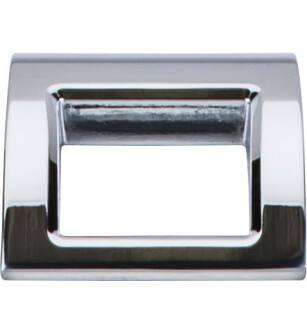 Top Knobs TK616PC Mercer 1 1/2" Center to Center Zinc Alloy Tango Finger Cabinet Pull in Polished Chrome