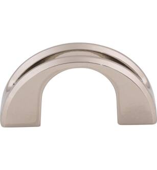 Top Knobs TK617PN Mercer 1 1/4" Center to Center Zinc Alloy Tango U Finger Cabinet Pull in Polished Nickel