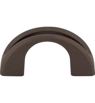 Top Knobs TK617SAB Mercer 1 1/4" Center to Center Zinc Alloy Tango U Finger Cabinet Pull in Sable