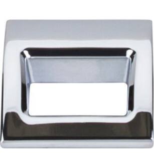 Top Knobs TK615PC Mercer 1 1/8" Center to Center Zinc Alloy Tango Finger Cabinet Pull in Polished Chrome