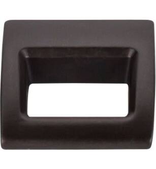 Top Knobs TK615SAB Mercer 1 1/8" Center to Center Zinc Alloy Tango Finger Cabinet Pull in Sable