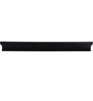 Top Knobs TK556BLK Mercer 8" Center to Center Zinc Alloy Glacier Cabinet Pull in Flat Black