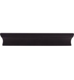 Top Knobs TK554BLK Mercer 5" Center to Center Zinc Alloy Glacier Cabinet Pull in Flat Black