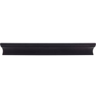 Top Knobs TK555BLK Mercer 6" Center to Center Zinc Alloy Glacier Cabinet Pull in Flat Black