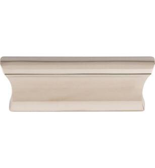 Top Knobs TK552PN Mercer 2" Center to Center Zinc Alloy Glacier Cabinet Pull in Polished Nickel