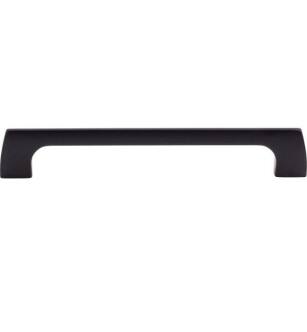 Top Knobs TK545BLK Mercer 6 3/8" Center to Center Zinc Alloy Holland Cabinet Pull in Flat Black