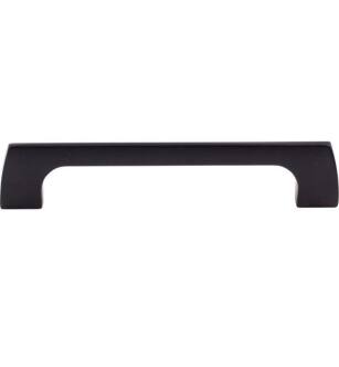 Top Knobs TK544BLK Mercer 5 1/8" Center to Center Zinc Alloy Holland Cabinet Pull in Flat Black