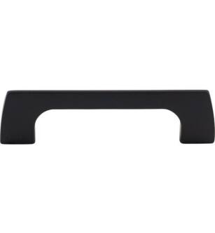Top Knobs TK543BLK Mercer 3 3/4" Center to Center Zinc Alloy Holland Cabinet Pull in Flat Black