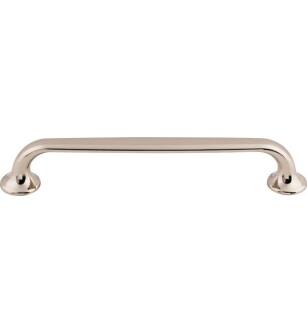 Top Knobs TK595PN Mercer 6 3/8" Center to Center Zinc Alloy Oculus Oval Cabinet Pull in Polished Nickel